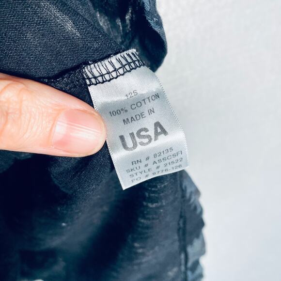 Fresh Produce Top Womens XL Gray Cotton Argyle Blouse Cottage Boho Lagenlook - Picture 5 of 11